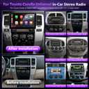 2G+64G Car Radio for Toyota 4Runner 2004-2008 Stereo for Tundra 2000-2006 CarPlay for Sequoia 2005-2008 Android Auto,10.1" Touch Screen for RAV4 Head Uint GPS WiFi FM RDS DSP HiFi SWC (Non. J-B-L)