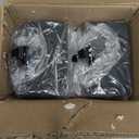 Palonu 6 Pcs Christmas Black Stocking Holders, Heavy Duty Mantle Hangers with Non-Slip Pad, Weighted Stocking Hooks Christmas Ornaments for Xmas Holiday Fireplace Shelf Window Decoration