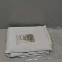 NICETOWN Blackout Curtain Liners for Sheer Curtains, Cold Heat Light Noise Blocking Liners with Rings: Easy to Open and Closed, Thermal Liners for 84 inches Long Curtains, 1 Pair, 50" x 80" Per Panel (Platinum White)