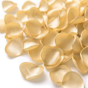 Ling's moment Rose Petals, Silk Flower Petals for Wedding/Aisle/Flower Girl Baskets/Table Centerpiece Décor,etc.Gold 200pcs