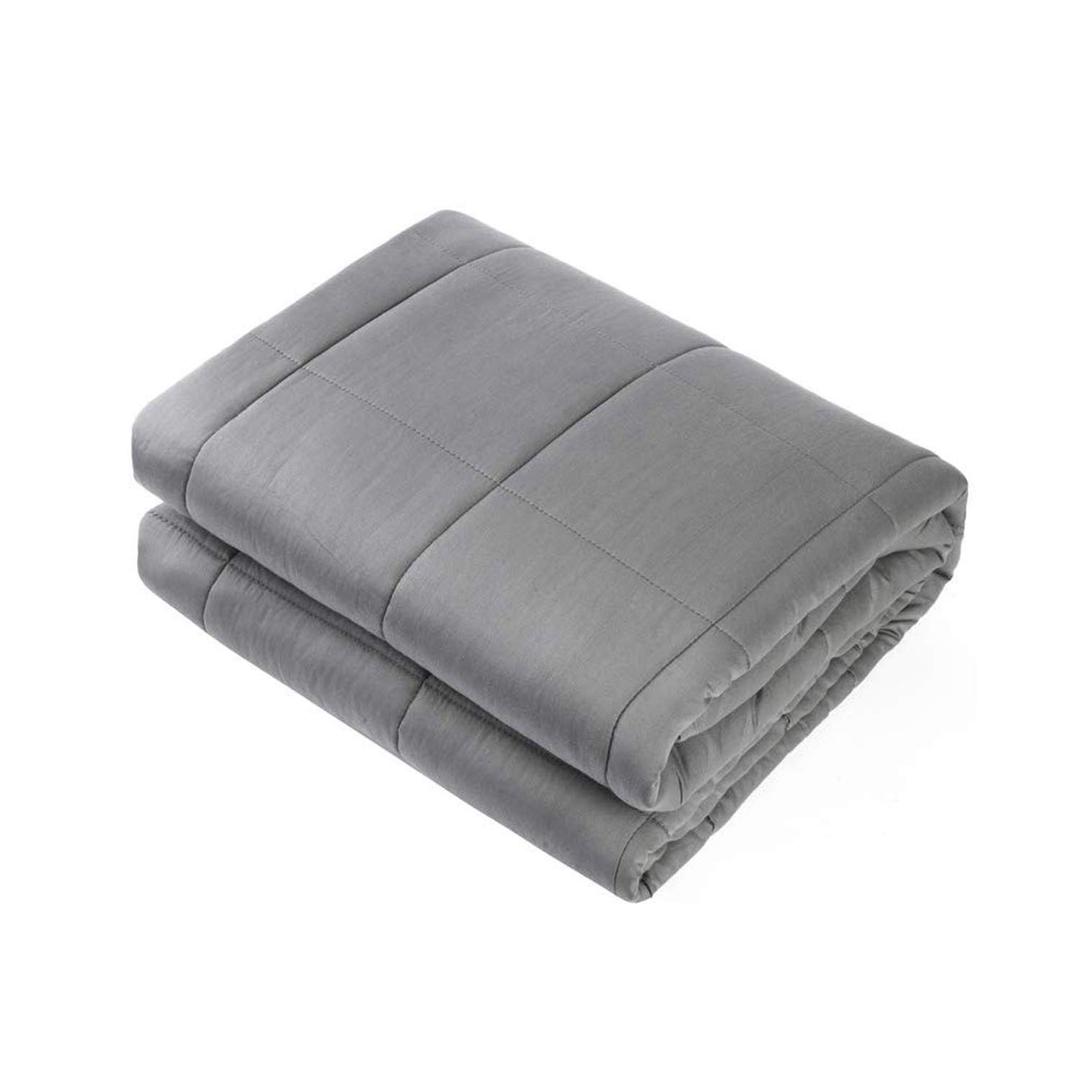 Waowoo Adult Weighted Blanket Queen Size (15lbs 60"x80") Heavy Blanket with Premium Glass Beads, (Dark Grey)