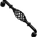 6 Pack Black Birdcage Cabinet Hardware Handle Pull (128mm Hole Distance)