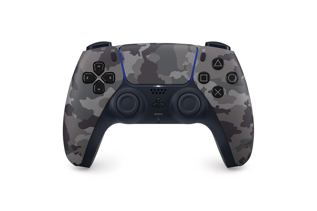 PlayStation Dual Sense Wireless Controller Gray Camouflage - For PS5, PC, MAC & Mobile