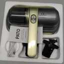 PATO Mattress Vacuum Cleaner, Wireless Handheld Bed Vacuum Cleaner with UV-C Light, HEPA Filter and Ultrasonic Vibration, 12KPa, Suitable for Beds, Sofas, Car Seats, Carpets (Golden)