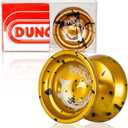 Duncan Toys Barracuda Yo-Yo, Unresponsive Pro Level Yo-Yo, Concave Bearing and Aluminum Body, Gold w/Splash