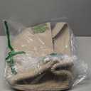 OIAHOMY 75L Large Woven Cotton Rope Storage Basket with Handle for Organizing Blanket and Toys for Living Room, Nursery, Brown Variegated 22x17x12