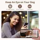 UTCG Automatic Dog Feeder with Camera: 8L/33 Cups 5G WiFi