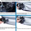 Inflatable Car Air Mattress Back Seat Bed with Air Pump, Universal Back Seat Gap Filler Pad Extender for SUV Camping Sleeping Travel Rest