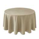 Biscaynebay Textured Fabric Round Tablecloths 90" for Round Tables diameters from 30" to 78", Natural Water Resistant Folding Table Covers Washable for Dining, Kitchen, Wedding, Parties etc