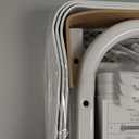 3 Tier Heavy Duty White Metal Rolling Cart with Lockable Wheels, Three Tier Roller Book Snack Cart, Utility Storage Organizer Carts for Kitchen, Bathroom, Garage, Baby Diaper, Craft, Art, Teacher