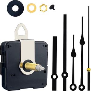31mm Quartz Long Shaft Clock Movement DIY Wall Clock Movement Mechanism Clock Repair Kit Replacement (Shaft Length 1-1/5 inch,2 Pair Hands)