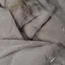 Ultra Soft Cozy Faux Fur Throw Blanket, Fuzzy Plush Thick Bubble Blanket, Oversize Luxury Fluffy Blanket for Couch, Sofa, Bedroom, and Living Room, 50x60 Inches, Light Brown