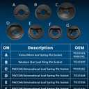 Threaded Leaf Spring And Shackle Pin Remover Installation Socket Set For International Peterbilt Western Star Volvo Mack Kenworth 6-8Grade Truck TG15100 TG15101 TG15102 TG15103 TG15104 TG15105 TG15106