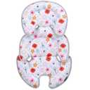 Innokids Head and Body Support Pillow Infant Car Seat Insert for Newborn to Toddler Stroller Cushion (Floral)