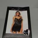 Leg Avenue Women's Rose Lace Flair Chemise (Black)