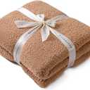 bearberry Super Soft Fluffy Throw Blanket Lightweight Cozy Warm Throw Blankets for Couch Bed Sofa All Season (Camel, 50x60)