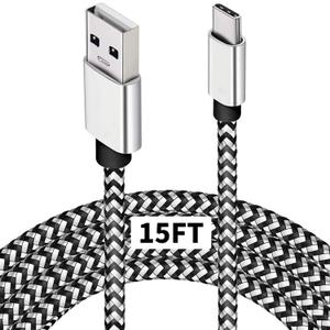 DEEGO Type C Charger Cable,15FT Long USB A to C Cable Compatible with Google Pixel 4 XL,Samsung S10 S9 Plus S8, Galaxy Note 10, LG V30, Braided Charging Fits Nintendo Switch MacBook Wall Charger