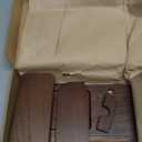 TESLYAR Wood Phone Docking Station for Men - Desk or Nightstand Organizer - Birthday Gifts for Husband, Dad - Anniversary Idea from Wife - Key Holder, Stand Wallet, Watch & Essentials (Bourbon Brown)