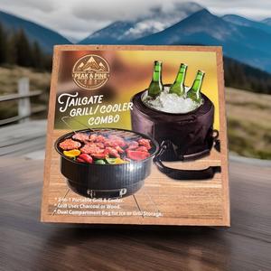 Peak & Pine Tailgate Grill / Cooler Combo