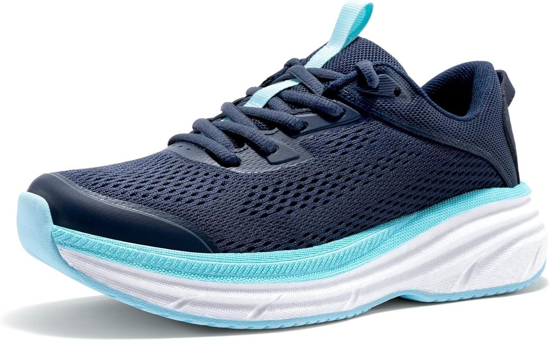 NORTIV 8 Women's Running Walking Tennis Shoes FlexLife Comfortable Cushioning Non-Slip Breathable Athletic Gym Workout Cross Trainer Jogging Sneakers 8.5 (Navy)