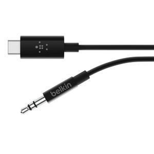 Belkin 3,5mm Audio Cable With USB-C Connector. Cable Audio 3,5 mm Rockstar Avec. Connecteur USB-C. 0,9m (3ft)
