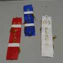 36PCS Award Ribbons, Medal Ribbons for 1st, 2nd, 3rd Place, Event Card & Rope Included, Perfect for Competitions, Sports Events, School Challenges, Vibrant Blue, Red, and White