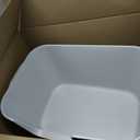 Extra Large Kitty Litter Box with High Sides, Anti-Splashing, Tool-Free Assembly, Multi Cat, Jumbo (Grey) 24.60" L x 16.92" W x 12.99" H