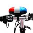 ESTIQ - Bicycle Police Car 6 LED Light 4 Sounds Trumpet Cycling Horn Bell