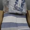 Nautica - King Quilt Set, Reversible Cotton Bedding with Matching Shams, Mediterranean Inspired Home Decor for All Seasons (Fairwater Blue, King)