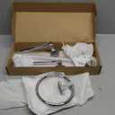 5 Pieces Polished Chrome Bathroom Hardware Accessories Set,Stainless Steel 23.6" Hand Towel Bar Set, Toilet Paper Holder, Towel Ring Towel Rack Set Silver