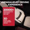 FREESOO Car Seat Covers Full Set Faux Leather Universal Fit Black Beige