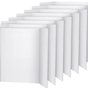 Crtiin 8 Pcs Trifold Poster Board Presentation Board 8 Sheets Self Adhesive Presentation Science Subtitles Science Fair Display Boards Foldable Paperboard for Business Projects (White, 35.5 x 44'')