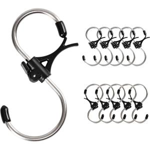 S Hooks Stainless Steel Heavy Duty S Hooks Anti Drop for Kitchen,Work Shop,Bathroom,Garden,Wardrobe,Office,Perfect Rack Hooks,Big,10Pieces (4.13x1.8 inch)