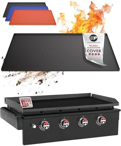 KITCHEN PERFECTION 36" Premium Silicone Griddle Cover Mat for Blackstone Griddle 36 Inch - Hermetic Protection from Rust & Debris All Year, Fits All Blackstone 36 Inch Models - Food Grade Silicone