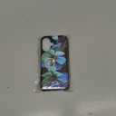 Compatible with iPhone 16 Wallet Case with Card Holder, 360 Rotation Finger Ring Holder Kickstand Protective RFID Blocking PU Leather Pattern Double Buttons Flip Cover 6.1" Florals Green