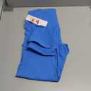 Sunzel Sunzfly Split Hem Flare Leggings for Women, High Waisted Casual Bootcut Flared Yoga Pants with Tummy Control (X-Large, Classic Blue)