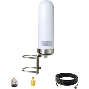 Omni Directional Outdoor 4G 5G LTE GSM Cellular Antenna for Routers and Cell Phone Signal Booster/Wide Band 698-6000mhz 10dBi Higher Gain Longer Range External 4G LTE Antenna Omni Directional Outdoor 4G 5G LTE GSM Cellular Antenna for Routers and Cell Phone Signal Booster/Wide Band 698-6000mhz 10dBi Higher Gain Longer Range External 4G LTE Antenna