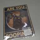 Black Cat Bathroom Decor  Are You Pooping Cat Sign, Vintage Cat Wall Decor Art for Home, Apartment, Restroom, Quirky Retro Bathroom Poster for Cat Lovers by Opix Design