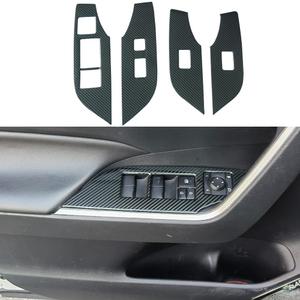 Kolya Door Window Switch Panel Cover Window Control Button Trim Compatible with 2020 2021 2022 2023 2024 2025 Toyota RAV4 Accessories (Without Seat Heating Button)