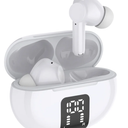 Helix True Wireless White Earbuds with LCD Case