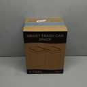 2 Pack 2.7 Gal Bathroom Trash Can with Lid, Automatic Trash Can Small Smart Garbage Can Touchless, Slim Motion Sensor Waterproof Plastic Trash Bins for Bedroom Office Kitchen Toilet (White)