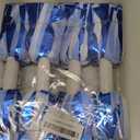 ZJchao Cheerleading Poms Shiny Handle 4PCS Double Sports Dance Party (Blue Gold)