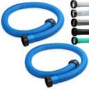 eBoot 2 Pcs 29060e Above Ground Pool Hoses 1.5" Diameter 59" Long Swimming Pool Pump Hose Replacement for Filter Pump, Saltwater System, Sand Filters Accessories(Blue)