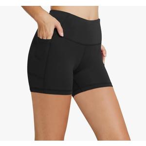 baleaf Women's 5" Biker Shorts High Waist Yoga Workout Gym Running Volleyball Spandex Shorts with Pockets XXL