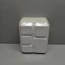 Qi Boo Compostable 5 Compartment Plates Disposable, 10.25 x 8.25 inch, [100Pack] Heavy Duty Paper Plates with dividers, Sturdy School Lunch Trays, White Large Paper Dinner Plates for Buffet Party