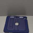 OKP Case for New iPad Air 13 inch M3 (2025), for iPad Air 13-inch M2 (2024), Heavy Duty Shockproof Rugged iPad Air 13'' Protective Cover with Pencil Holder & Built-in Stand, Navy Blue