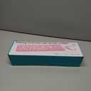 Wireless Keyboard and Mouse Combo, Retro Typewriter Keyboard with Round Keycaps, 2.4GHz USB Cute Wireless Keyboard Mouse for Computer, Desktop, Laptop and Computer (Black-Colorful)