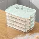 4-Layer Stackable Cookie Container Set | Airtight Food Storage for Cookies, Snacks & More - Keep Treats Fresh, Organized in Kitchen or Pantry