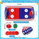 ShinyRelief Inflatable Pool Hockey Game Set for Kids, Floating Pool Toy with Puck and Pushers 65 x 33 in Water Swimming Training Game Toys for Boy Girl Teen Adults Summer Celebration(Classic)