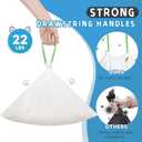 2 x 60 Count Cat Litter Box Liners Bag Compatible with Meo Want Self-cleaning Cat Litter Box MW-SC01 MW-SC02 MW-LR01, Leak-Proof Drawstring Bags - Heavy Duty Replacement Liners 18" x 12.6"